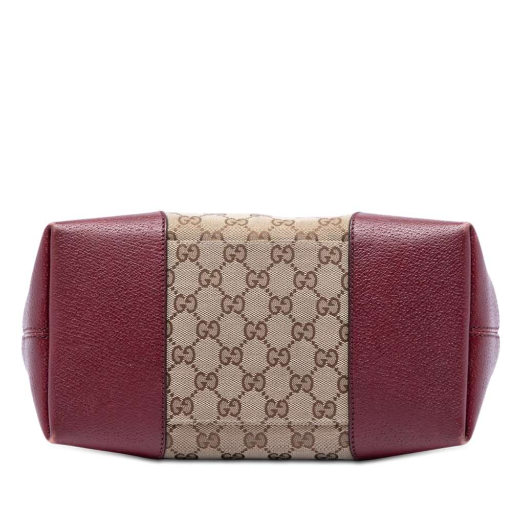 Gucci Medium GG Canvas Bree Fold Over Tote Beige Very good - Inside View