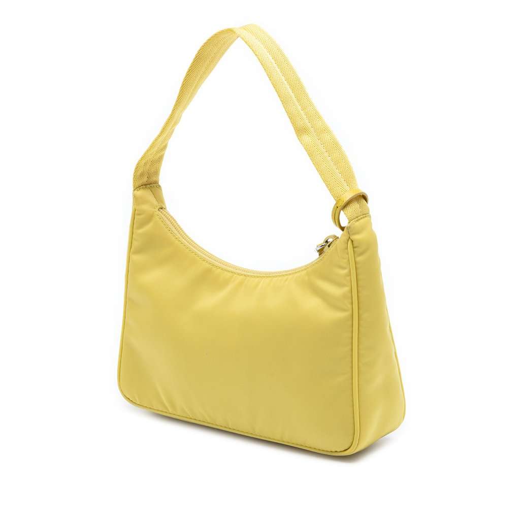 Prada Mini Tessuto Re Edition 2000 Shoulder Bag Yellow Very good condition - Back View