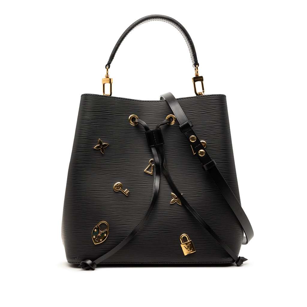 Louis Vuitton Epi Love Lock Neonoe Black Leather Good condition - Front View