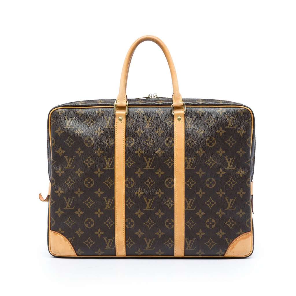 Louis Vuitton Monogram Porte Documents Voyage Brown Very good - Front View