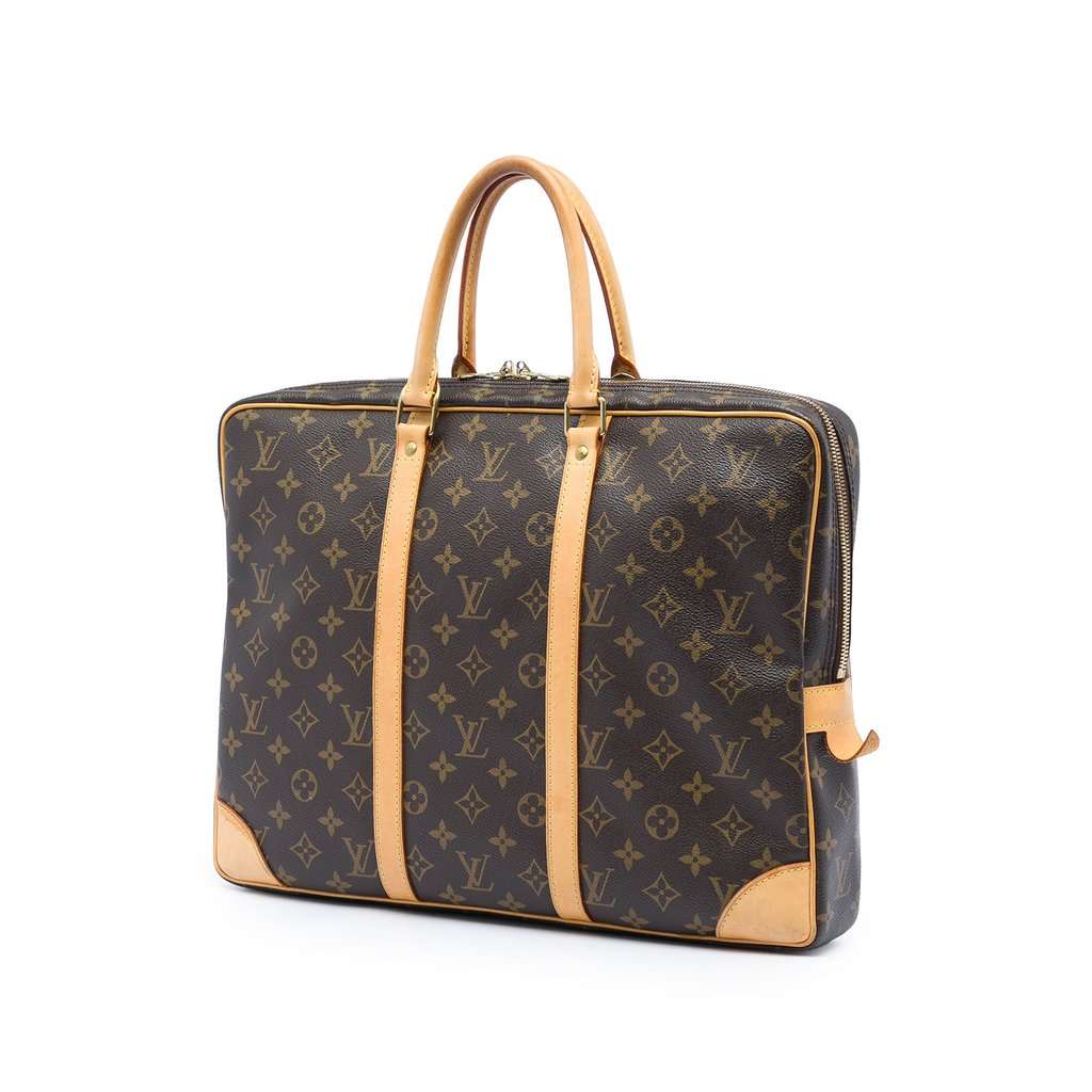 Louis Vuitton Monogram Porte Documents Voyage Brown Very good - Back View