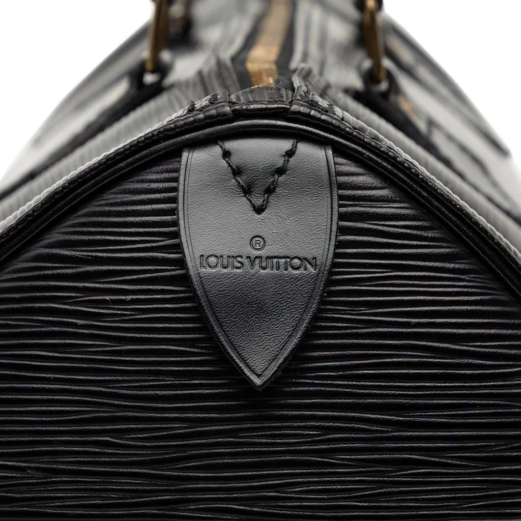 Louis Vuitton Epi Speedy 35 Black Leather Very good - Box View