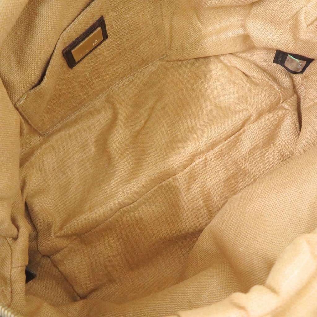 Fendi Mini Zucca Canvas and Leather Spy Handbag Brown Very good condition - Model View