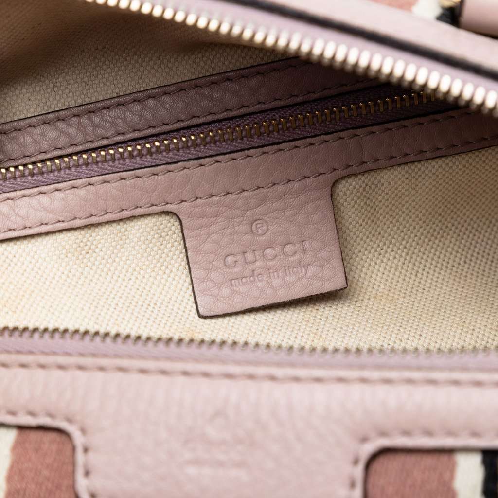 Gucci Small GG Canvas Web Joy Boston Bag Beige Very good condition - Box View