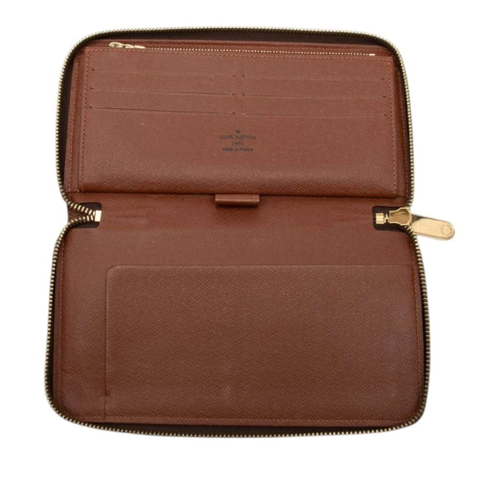 Louis Vuitton Monogram Zippy Organizer Wallet Brown Very good condition - Model View