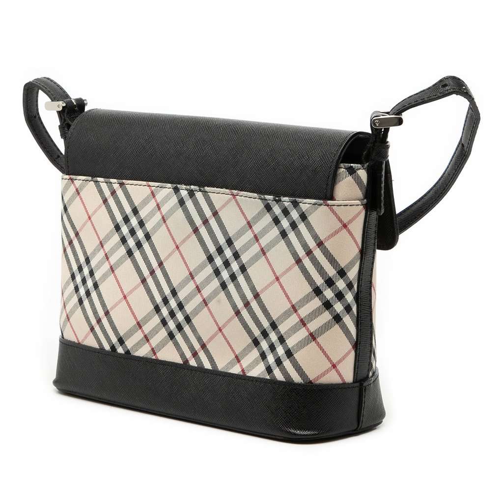 Burberry Nova Check Canvas Crossbody Beige Very good condition - Back View