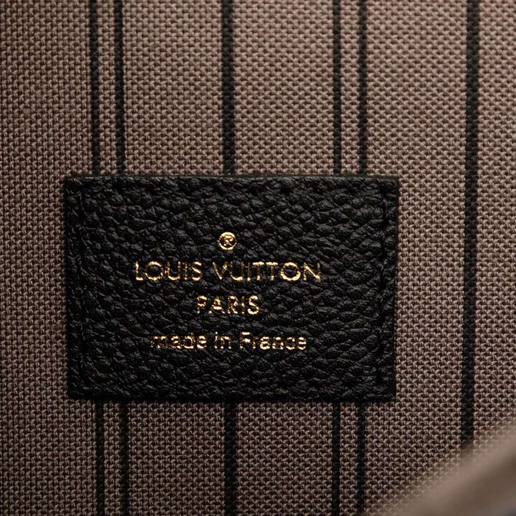 Louis Vuitton Monogram Empreinte Pochette Metis Black Leather Very good - Box View