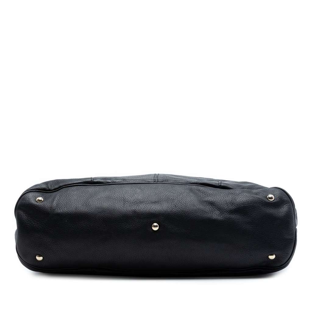 Gucci Large Leather Horsebit Sienna Tote Black Leather Very good - Inside View
