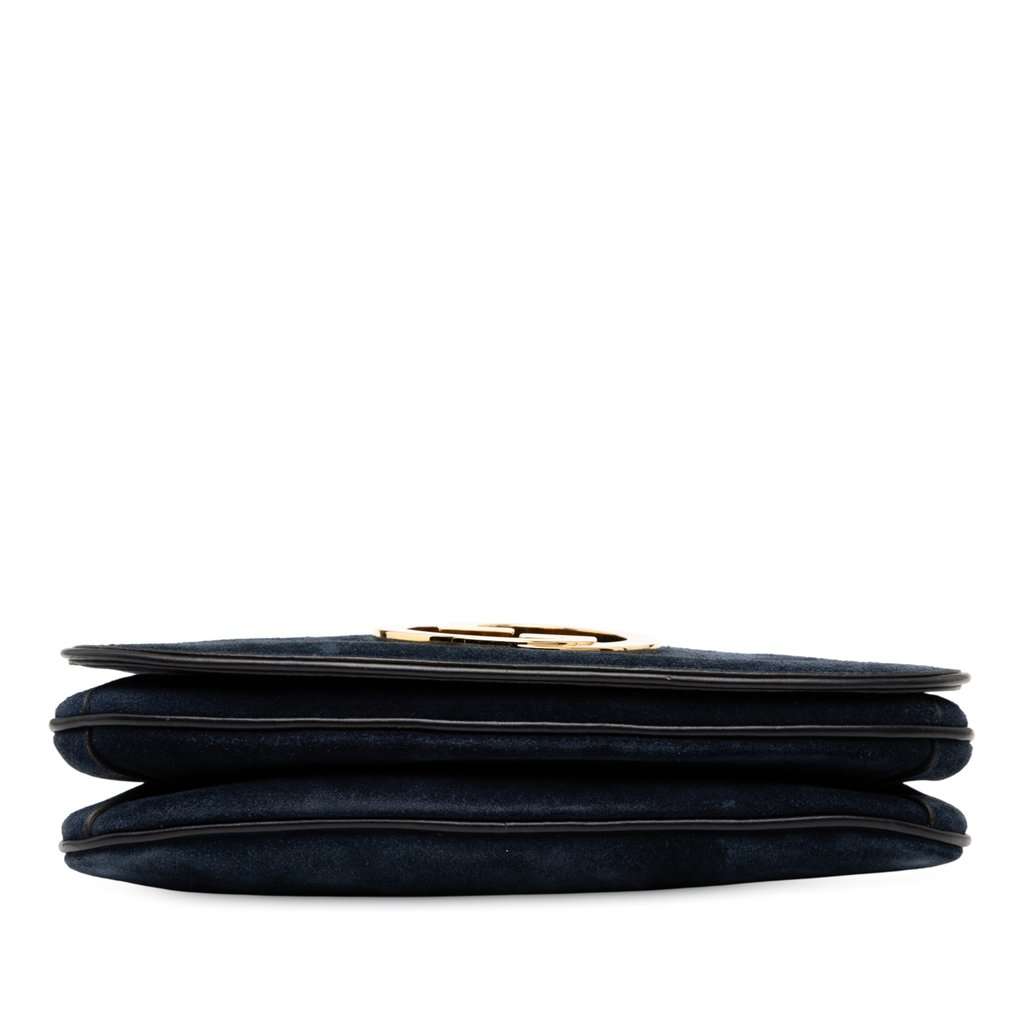 Gucci Medium Suede Blondie Crossbody Blue Leather Very good - Inside View