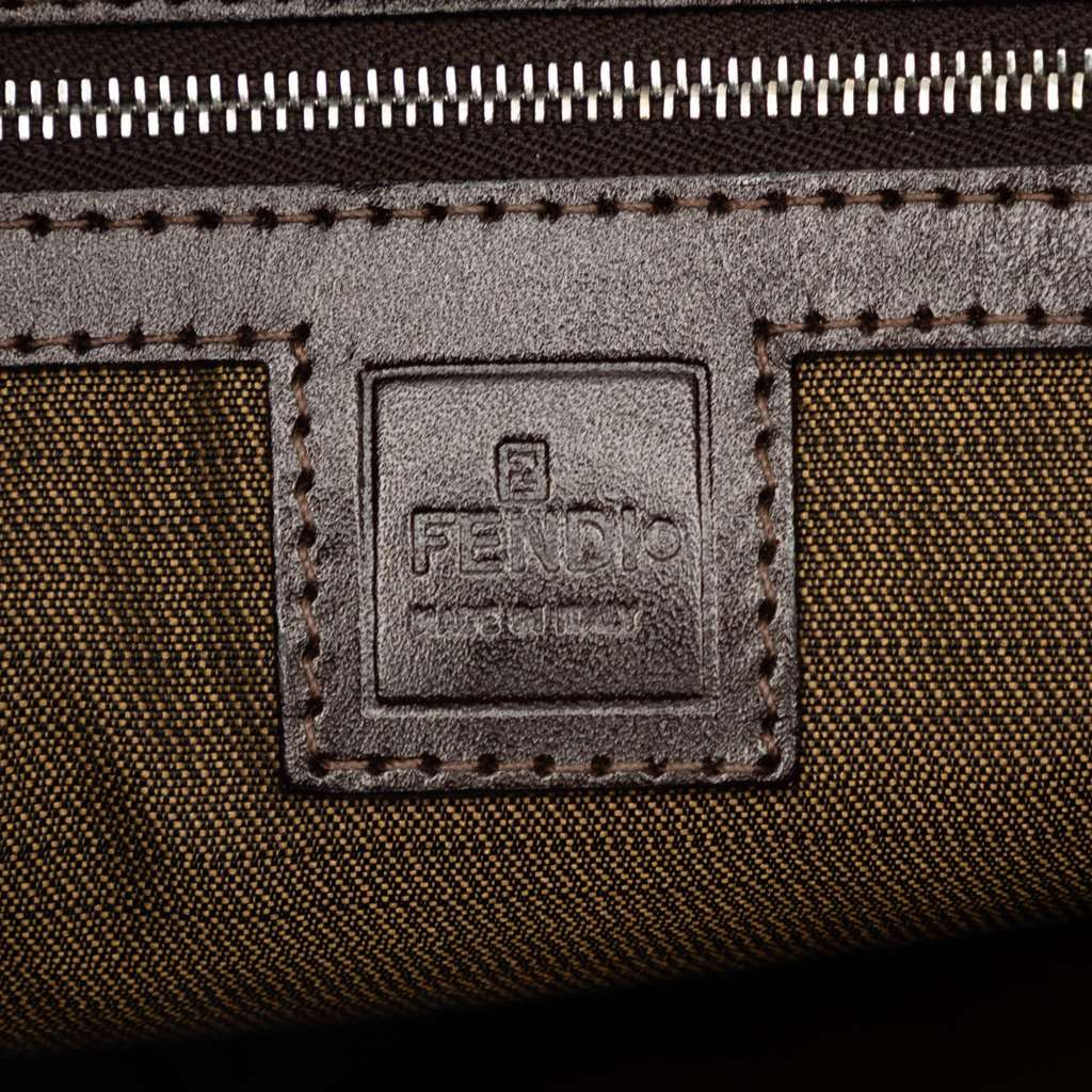 Fendi Zucca Canvas Shoulder Bag Brown Very good condition - Box View