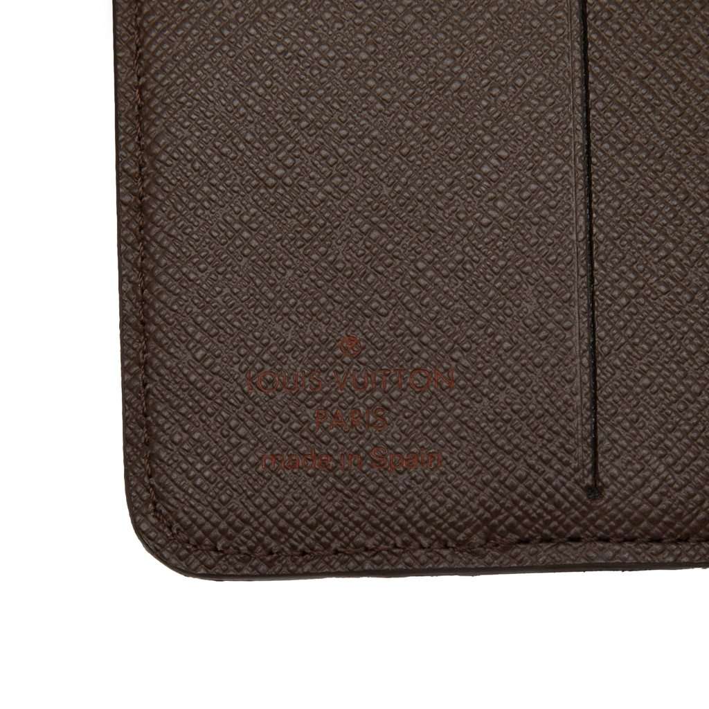 Louis Vuitton Damier Ebene Compact Zip Wallet Brown Very good condition - Box View