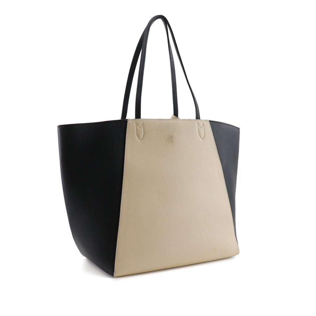 Louis Vuitton Bicolor Calfskin LockMe Cabas Beige Leather Very good - Back View