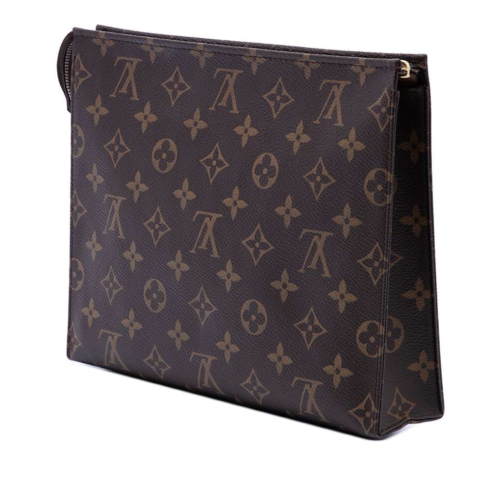 Louis Vuitton Monogram Toiletry Pouch 26 Brown Very good - Back View