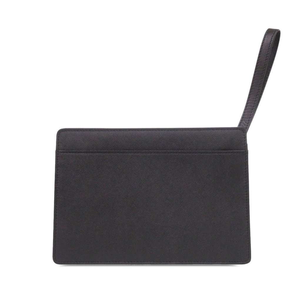 Burberry Leather Clutch Black Leather Very good condition - Back View