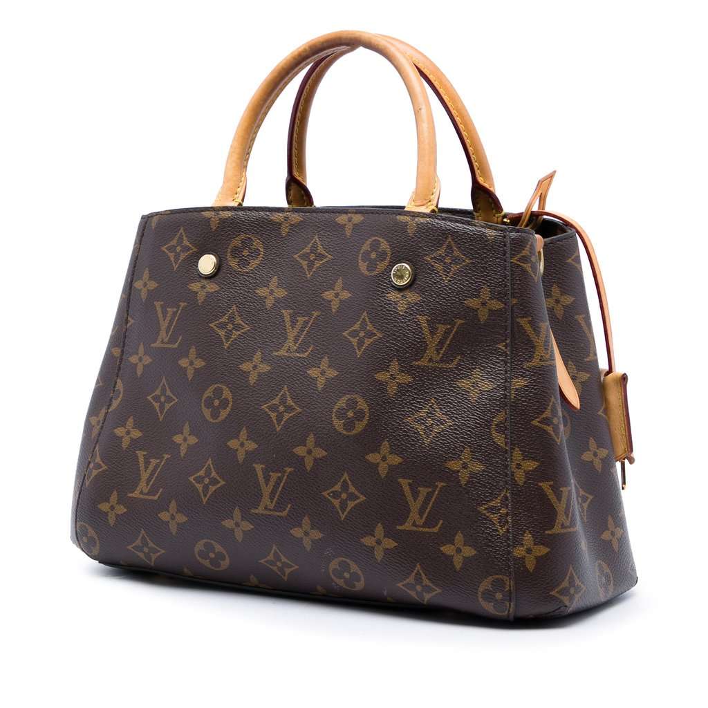 Louis Vuitton Monogram Montaigne BB Brown Very good - Back View