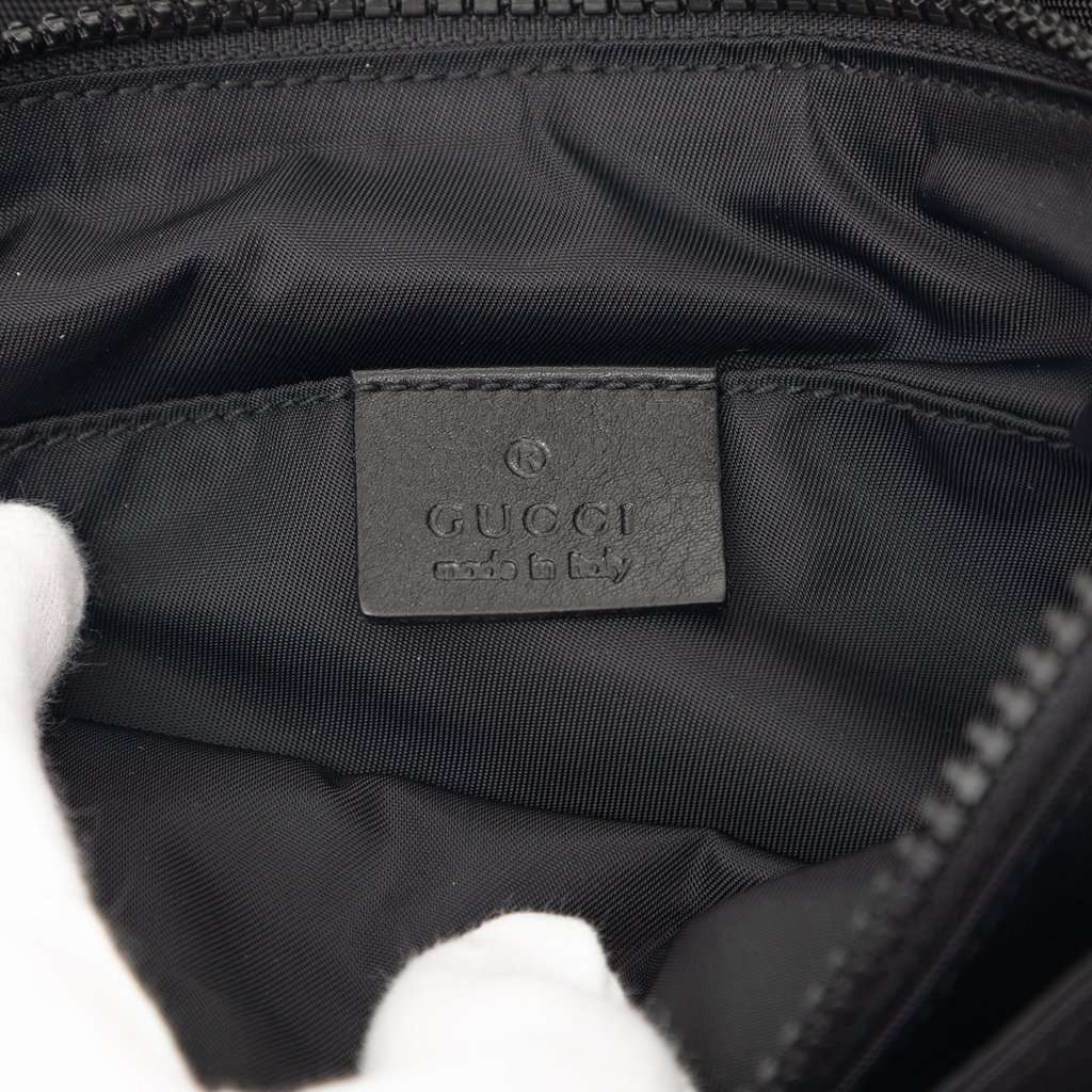 Gucci Nylon Interlocking G Web Belt Bag Black Very good condition - Box View