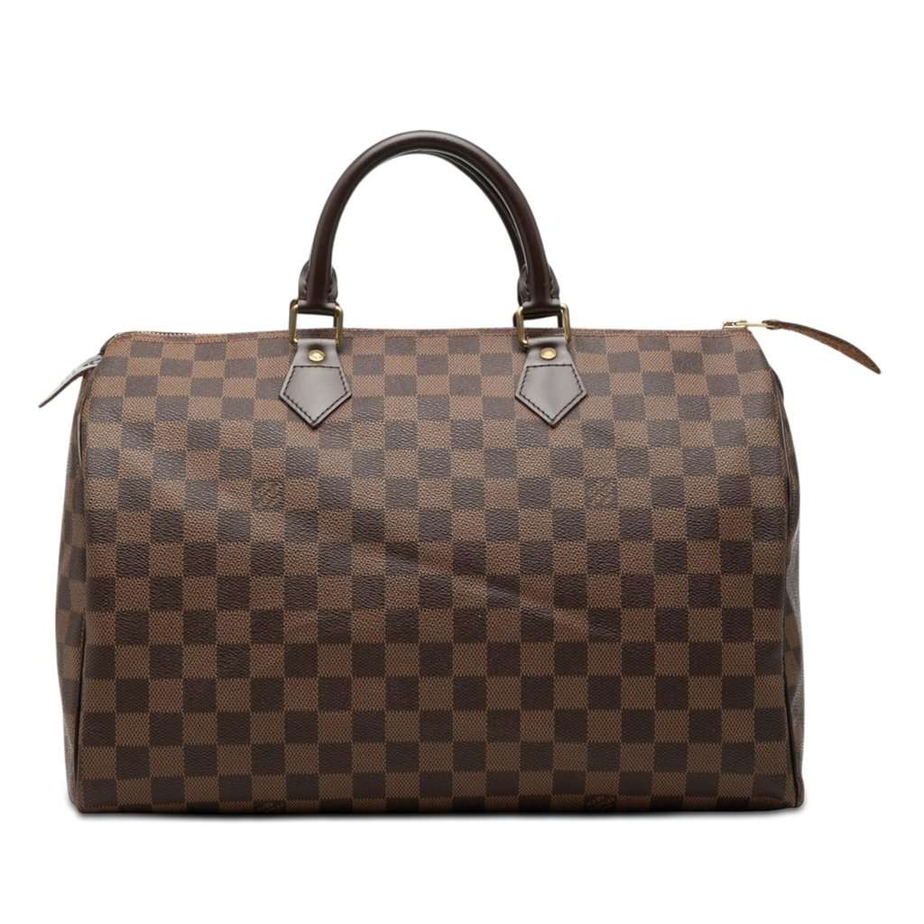 Louis Vuitton Damier Ebene Speedy 35 Brown Very good condition - Front View