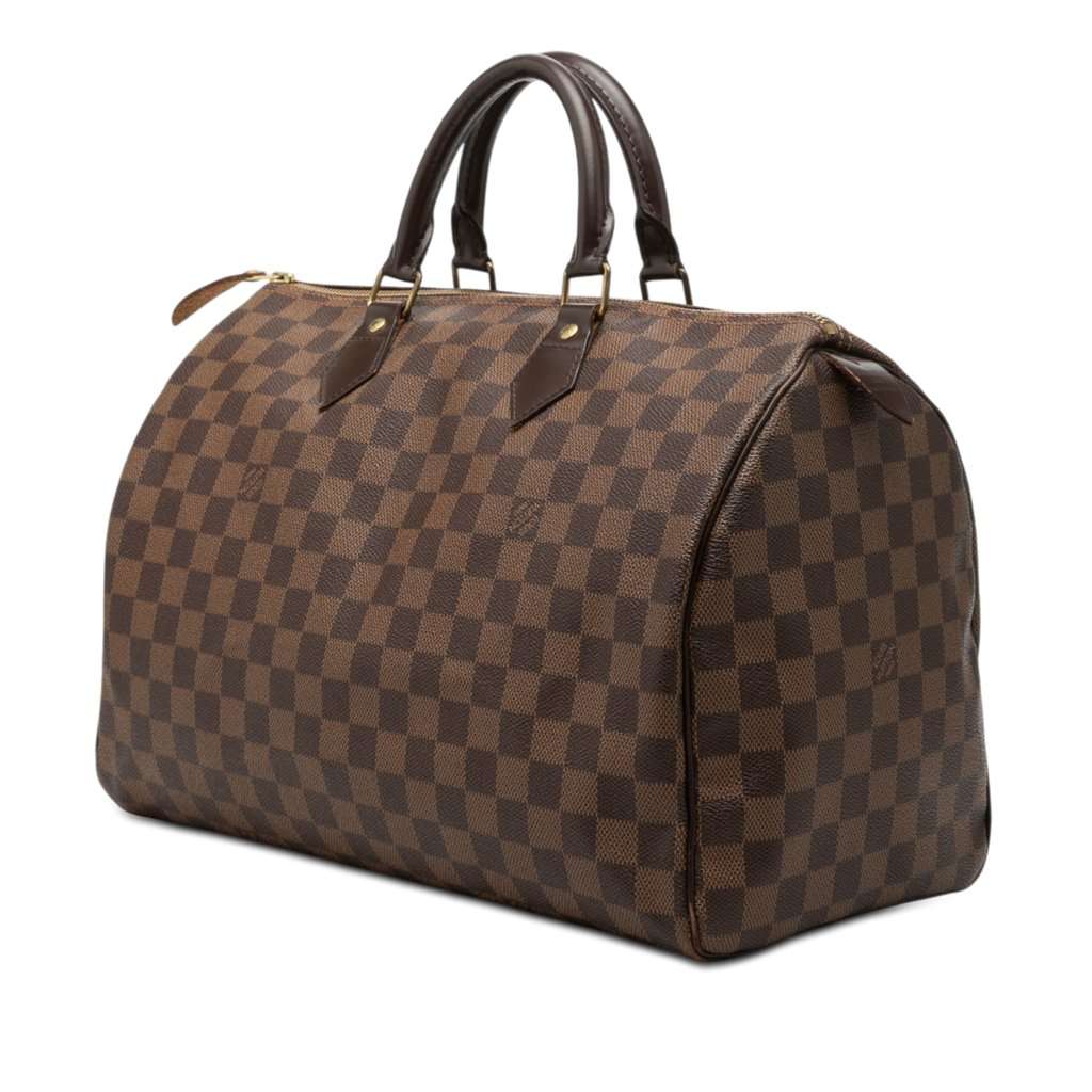Louis Vuitton Damier Ebene Speedy 35 Brown Very good condition - Back View