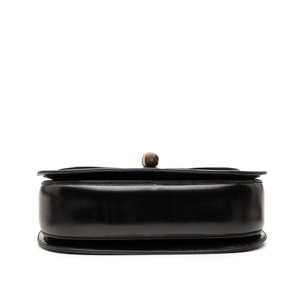 Gucci Calfskin Bamboo Night Black Leather Very good condition - Inside View