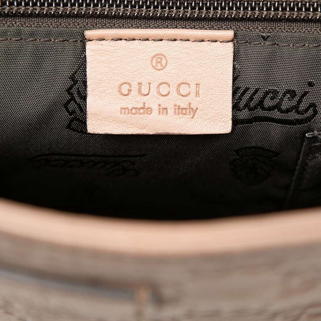 Gucci Guccissima Crossbody Brown Leather Very good - Box View