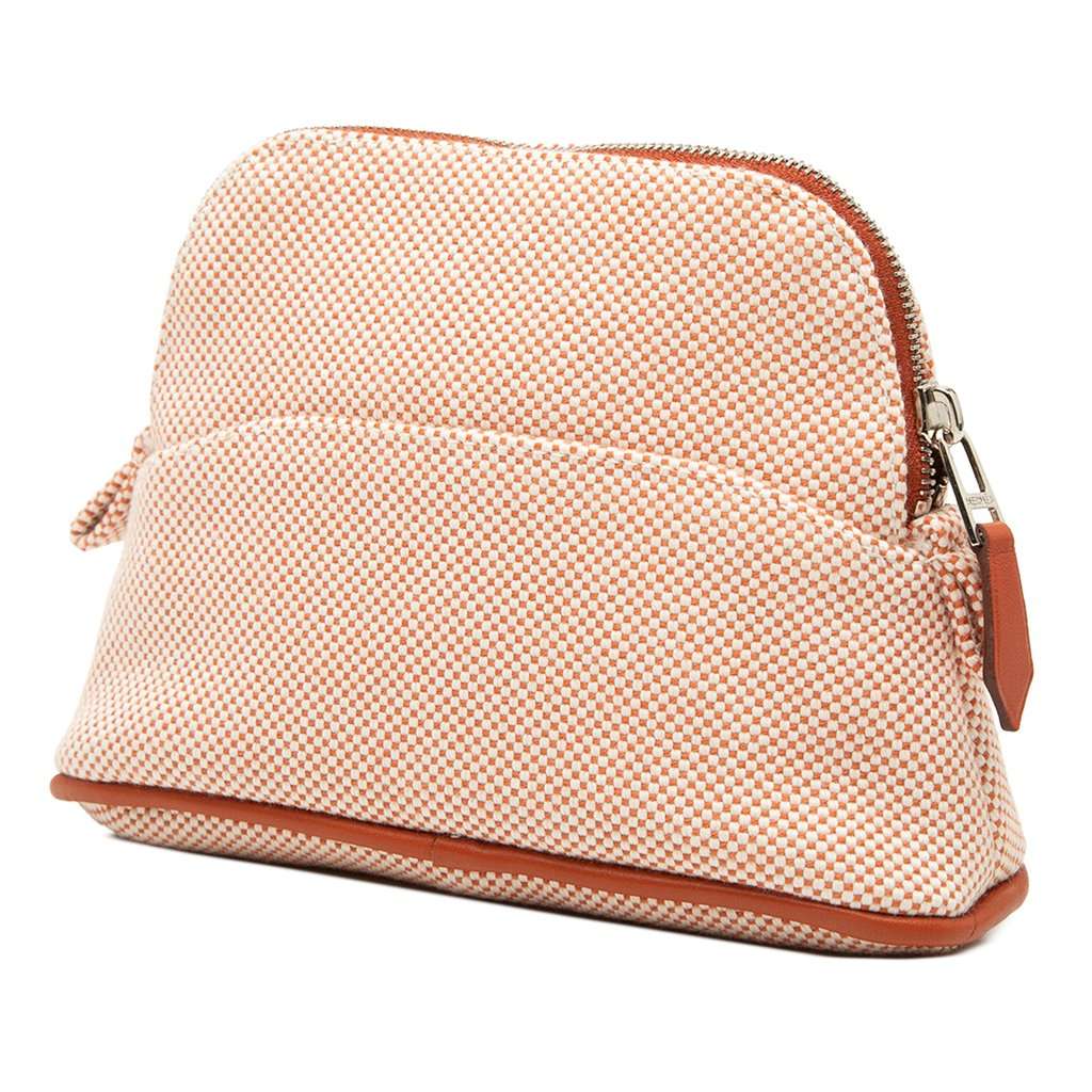 Hermès Mini Cotton Bolide Casaque Case Orange Very good condition - Back View