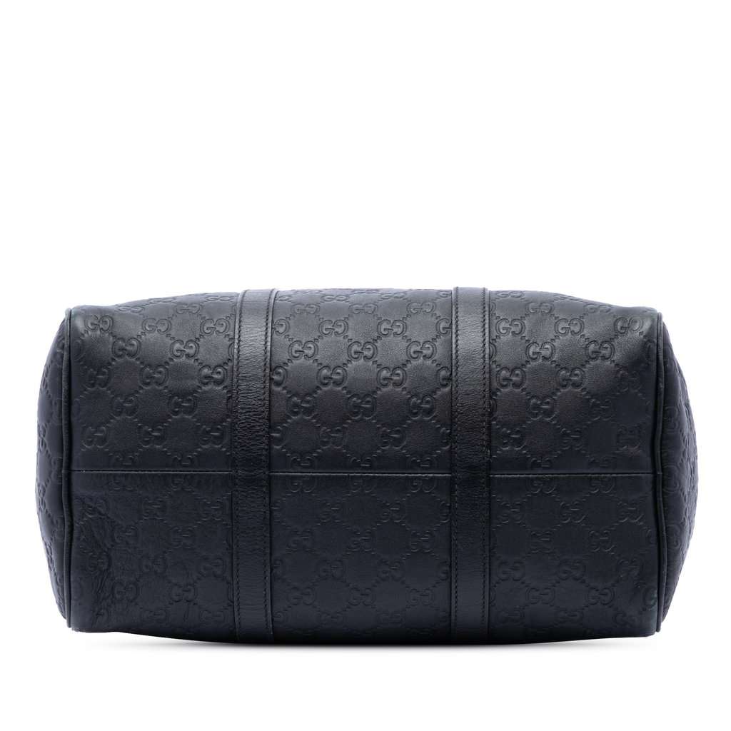 Gucci Medium Guccissima Joy Boston Bag Black Leather Very good condition - Inside View