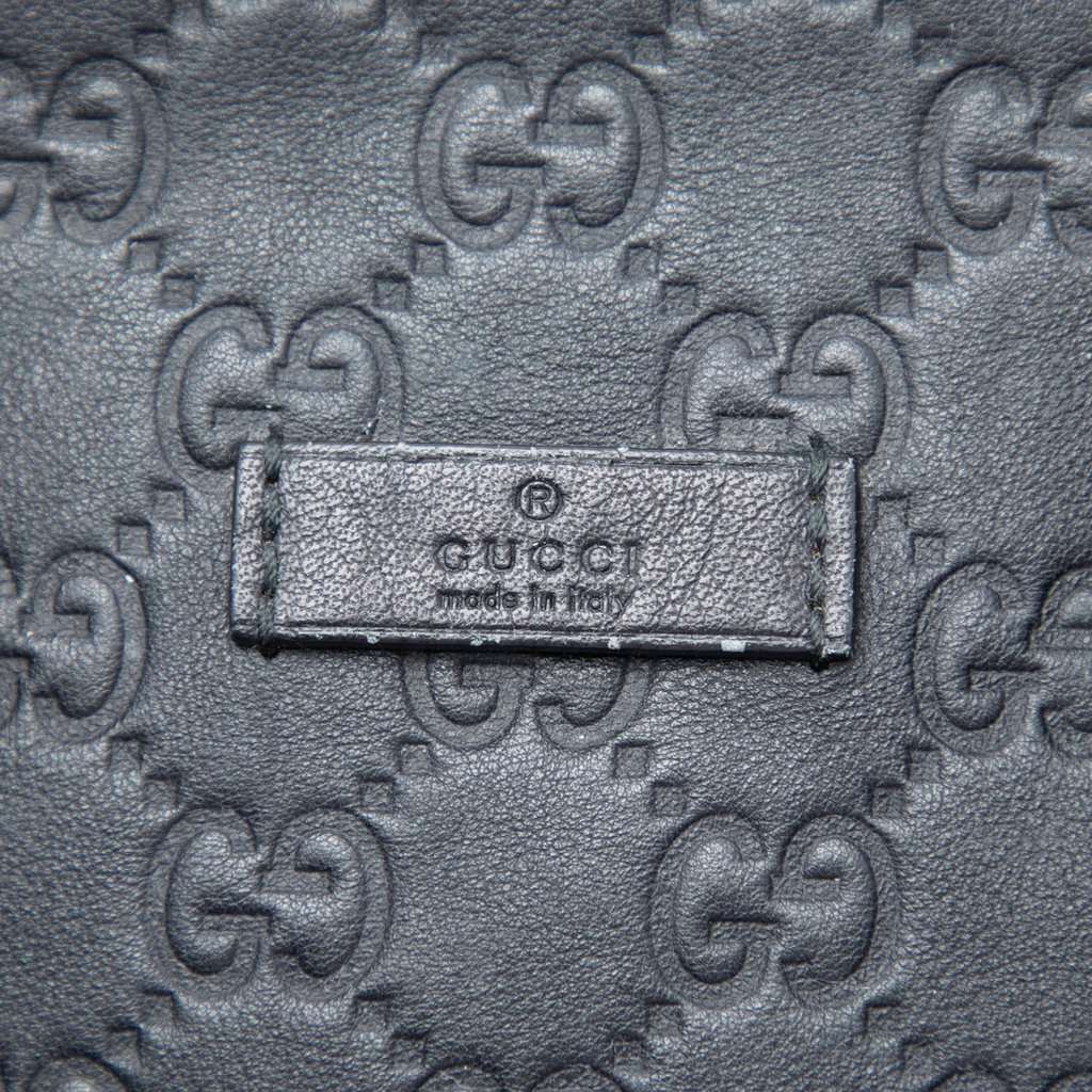 Gucci Medium Guccissima Joy Boston Bag Black Leather Very good condition - Box View