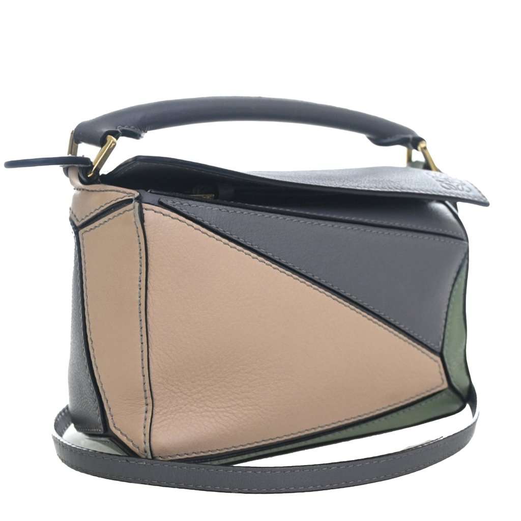 Loewe Mini Tricolor Calfskin Puzzle Satchel Other Leather Very good condition - Back View