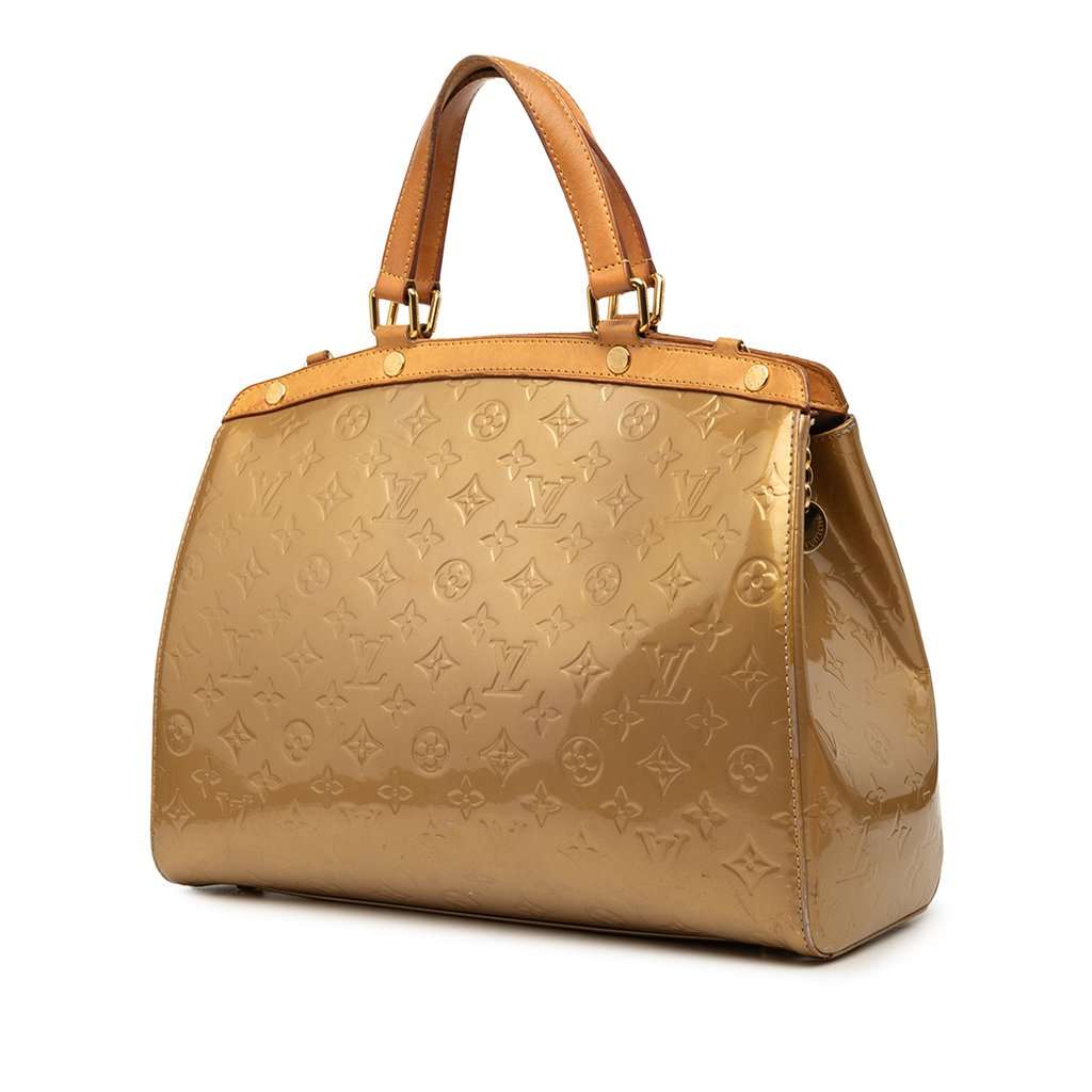 Louis Vuitton Monogram Vernis Brea MM Gold Leather Good condition - Back View