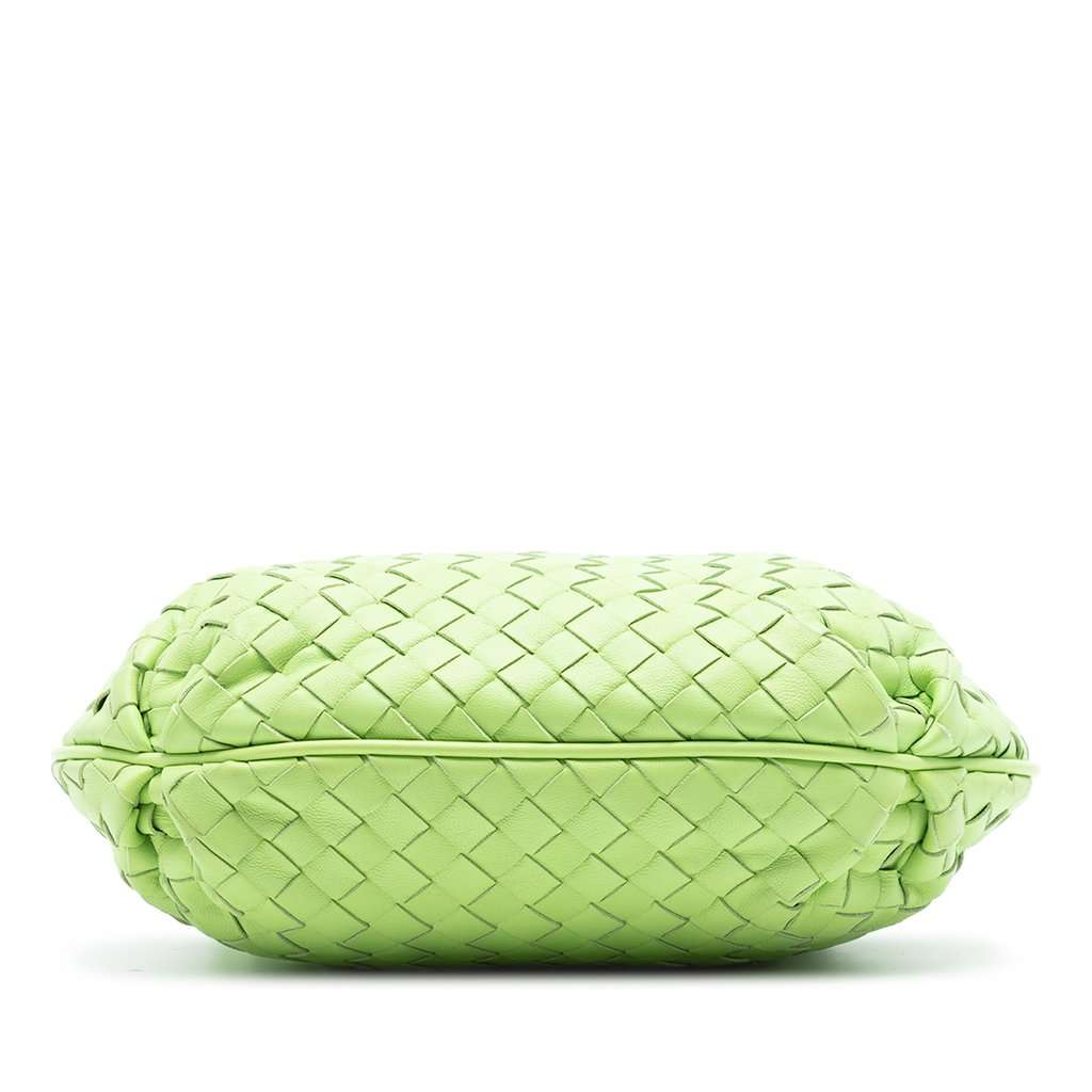 Bottega Veneta Nappa Intrecciato Shoulder Bag Green Leather Very good condition - Inside View