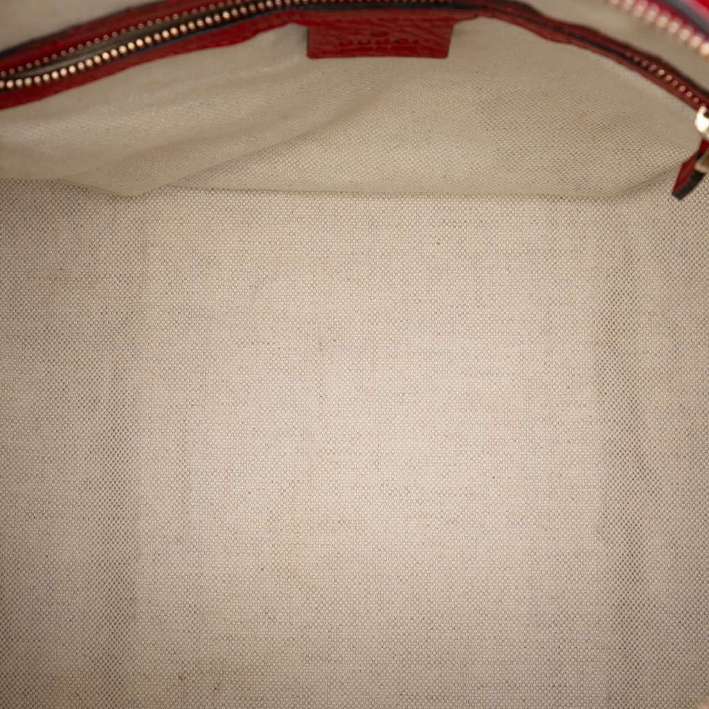Gucci Medium GG Canvas Web Joy Boston Bag Beige Very good - Model View