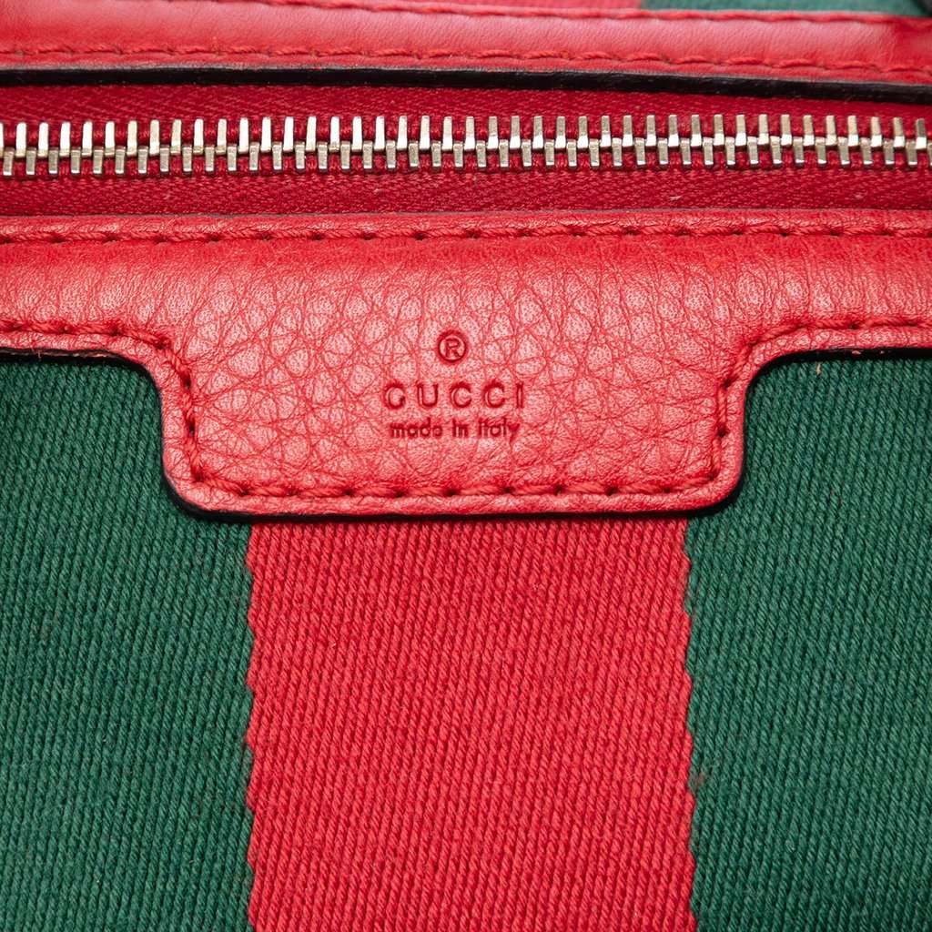 Gucci Medium GG Canvas Web Joy Boston Bag Beige Very good - Box View