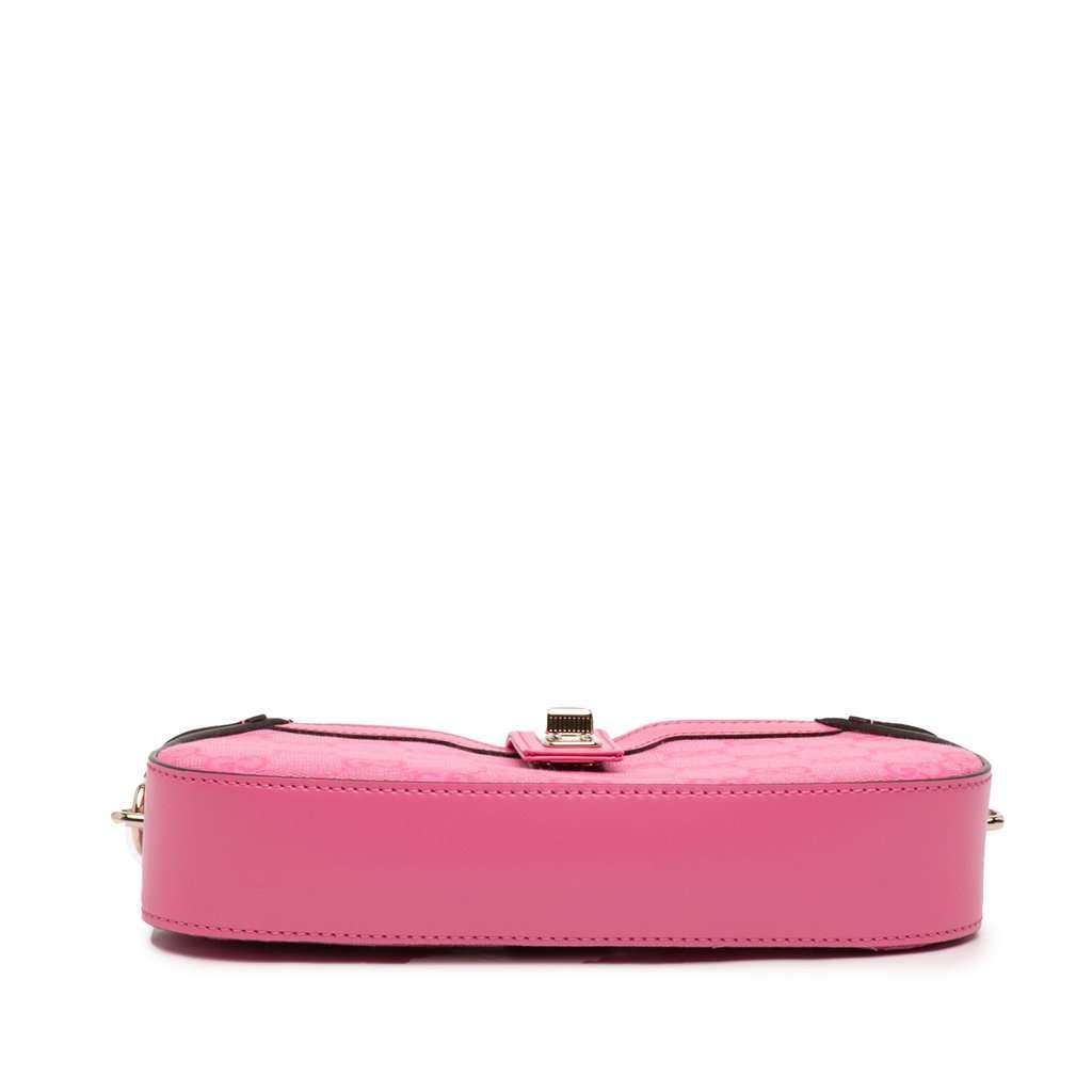 Gucci Mini GG Canvas Moon Side Shoulder Bag Pink Very good - Inside View