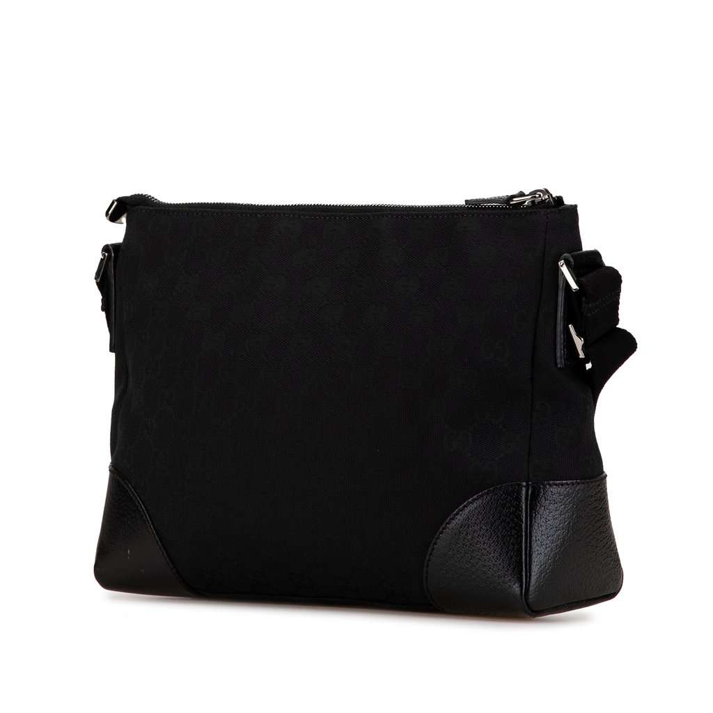 Gucci GG Canvas Crossbody Black Very good condition - Back View