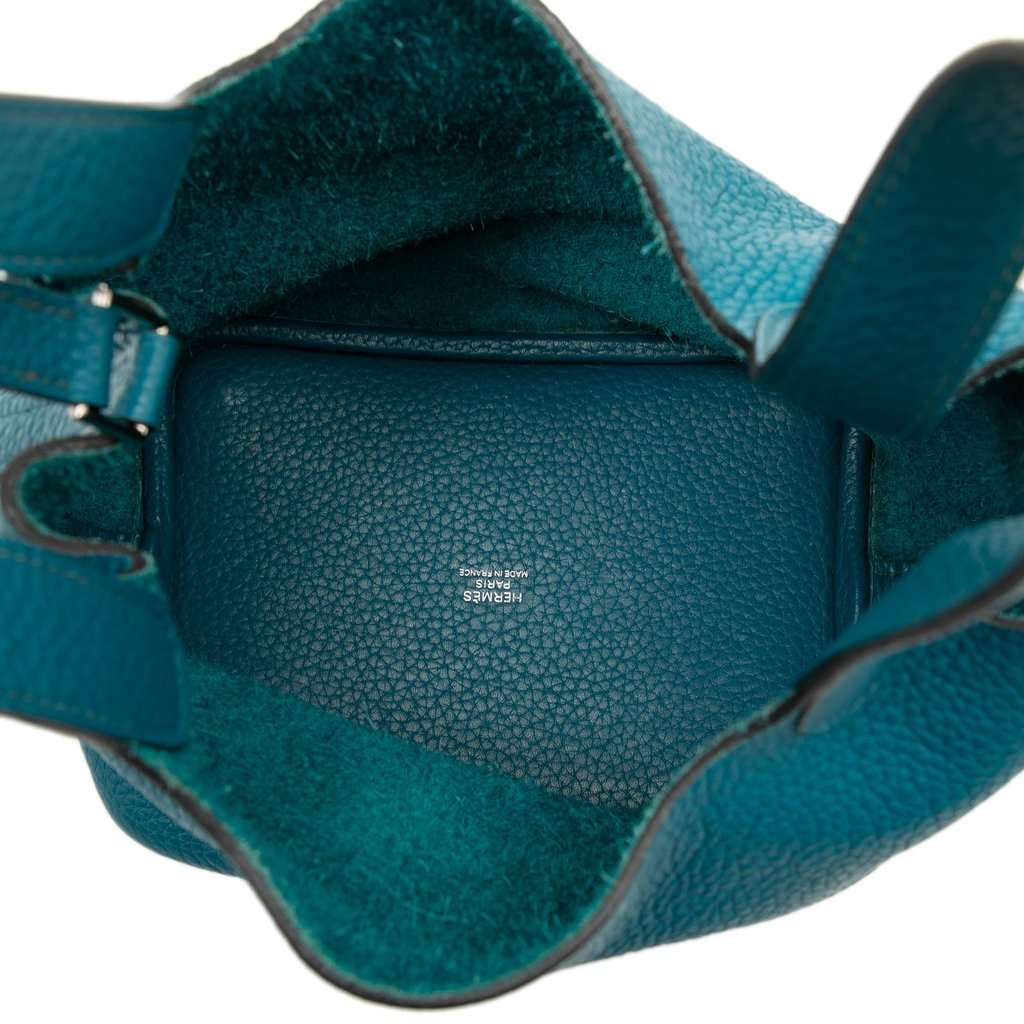 Hermès Clemence Picotin Lock 18 Blue Leather Very good condition - Model View