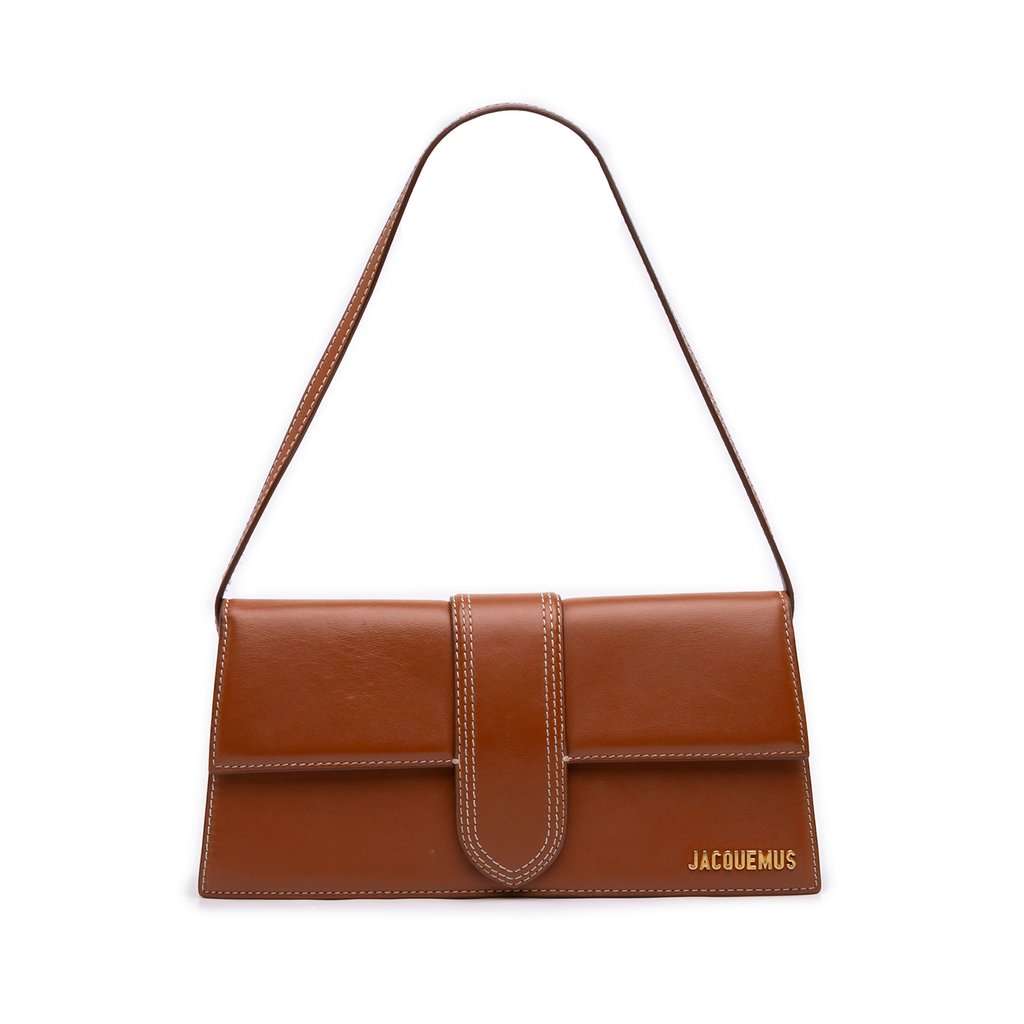 Jacquemus Leather Le Bambino Long Brown Leather Very good - Front View
