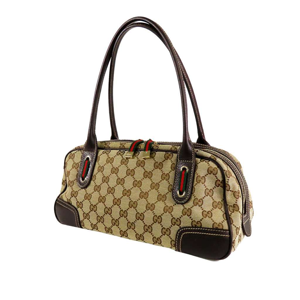 Gucci GG Canvas Princy Shoulder Bag Beige Very good condition - Back View
