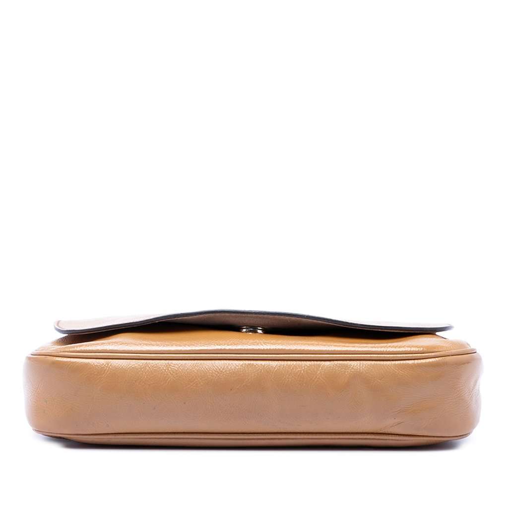 Gucci Medium Patent Soho Chain Flap Crossbody Brown Leather Very good - Inside View
