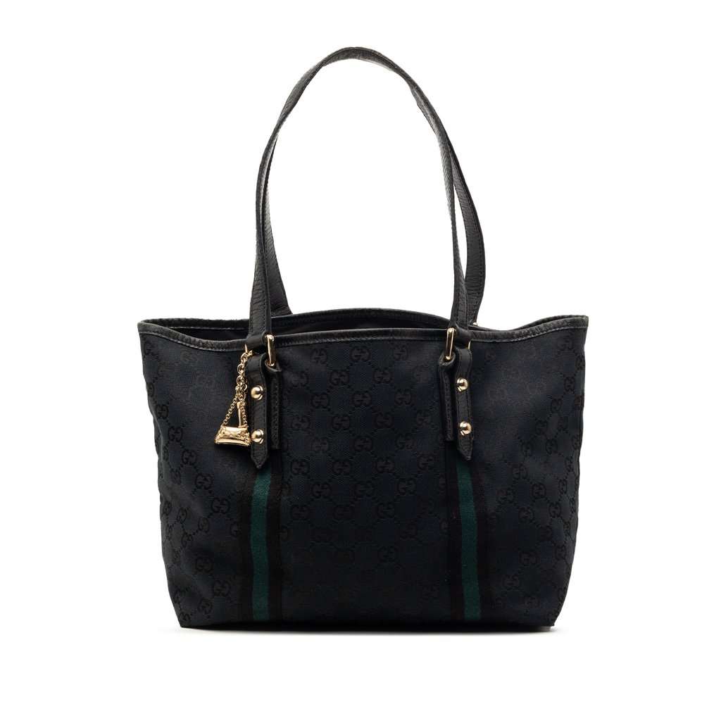 Gucci GG Canvas Jolicoeur Tote Black Very good condition - Front View