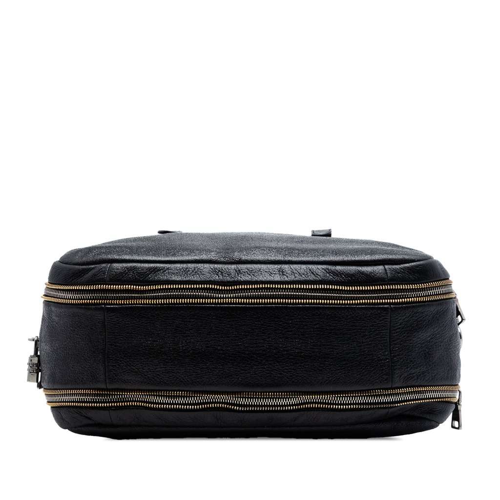 Prada Cervo Lux Bauletto Handbag Black Leather Very good condition - Inside View