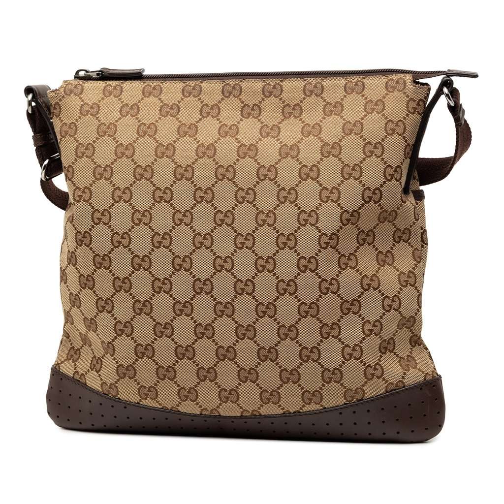 Gucci GG Canvas Crossbody Beige Very good - Back View