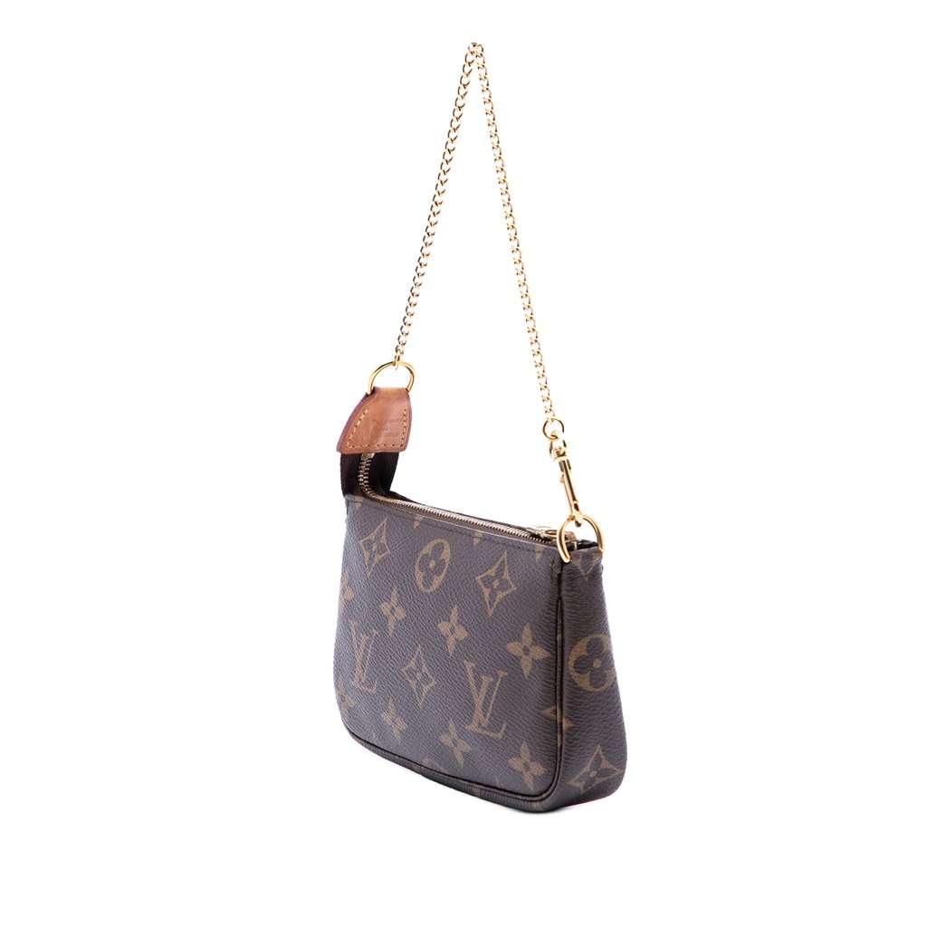 Louis Vuitton Monogram Mini Pochette Accessoires Brown Very good - Back View