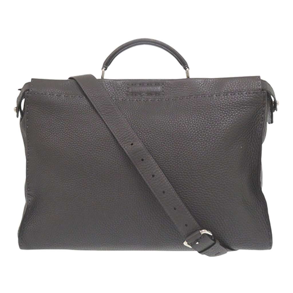 Fendi Large Leather Selleria Monster Eyes Peekaboo Iconic Essential Satchel MultiColor Leather Very good condition - Front View