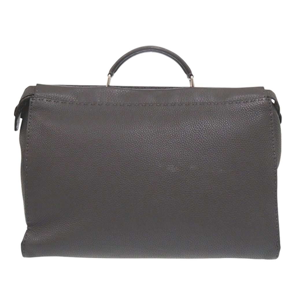 Fendi Large Leather Selleria Monster Eyes Peekaboo Iconic Essential Satchel MultiColor Leather Very good condition - Back View