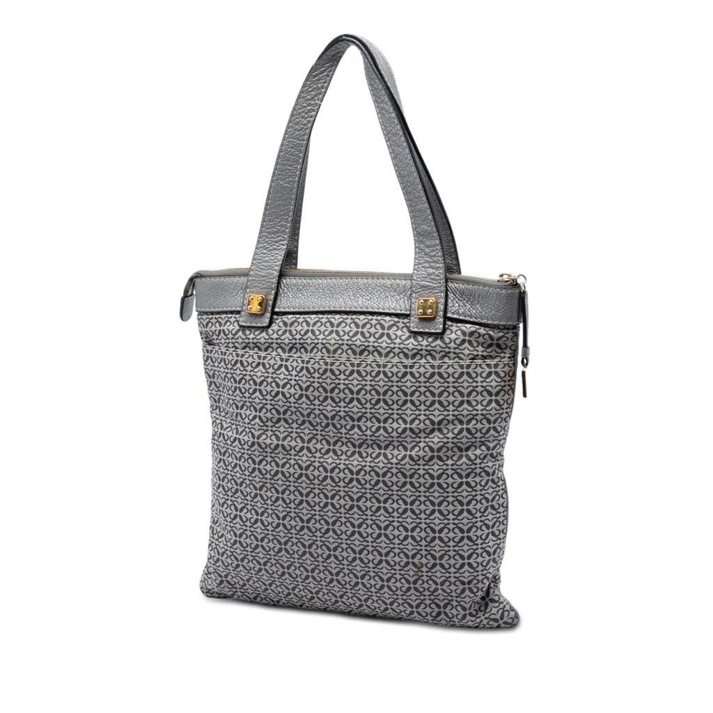 Loewe Anagram Canvas Tote Grey Very good condition - Back View