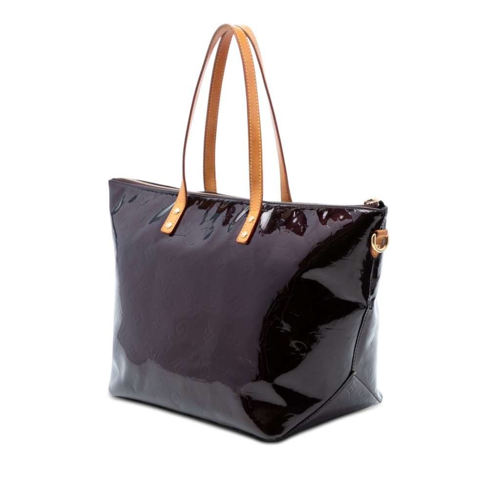 Louis Vuitton Monogram Vernis Bellevue GM Purple Leather Very good condition - Back View