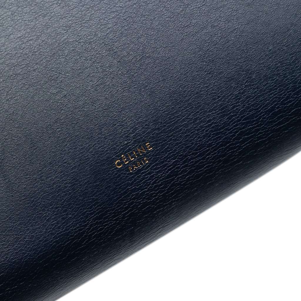 Celine Mini Smooth Calfskin Belt Bag Blue Leather Very good condition - Box View