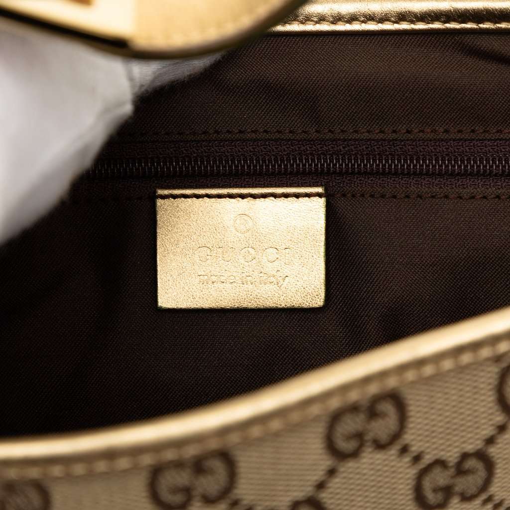 Gucci GG Canvas Jackie Shoulder Bag Beige Very good - Box View