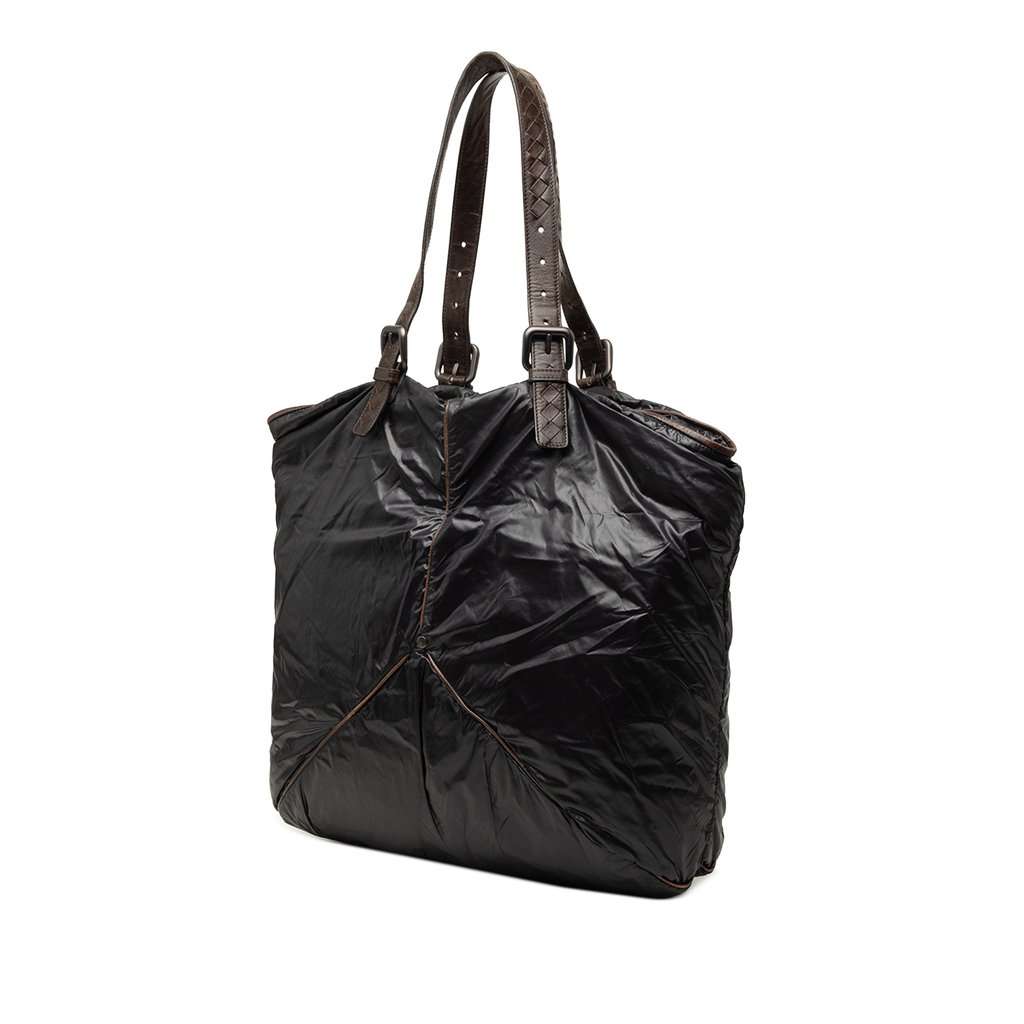 Bottega Veneta Nylon Spinnaker Tote Black Very good - Back View