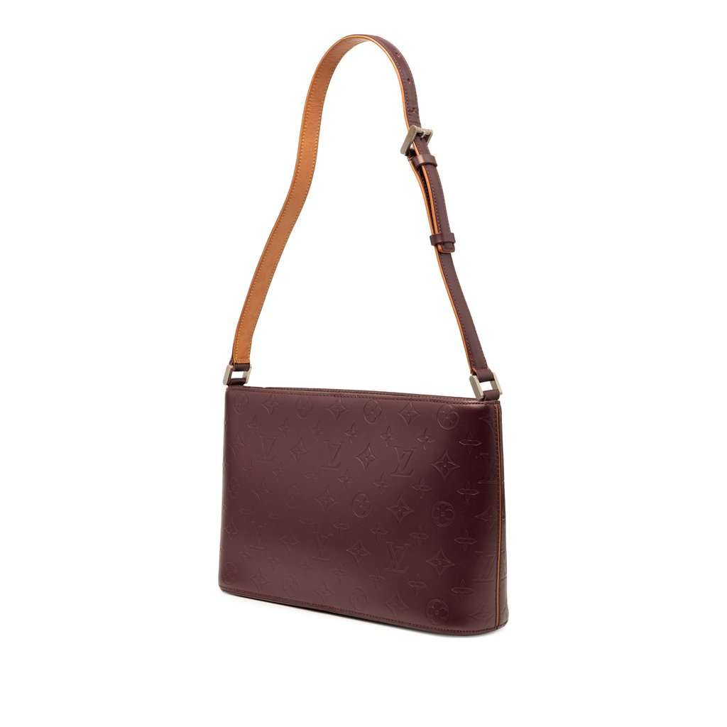 Louis Vuitton Monogram Mat Alston Red Leather Very good - Back View